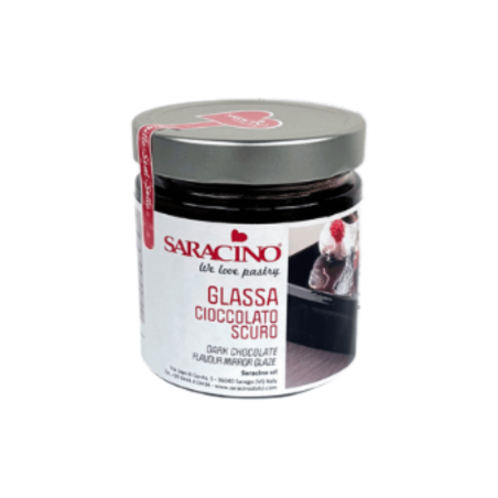 Glassa a specchio lucida al cioccolato fondente pronta all'uso 350 g