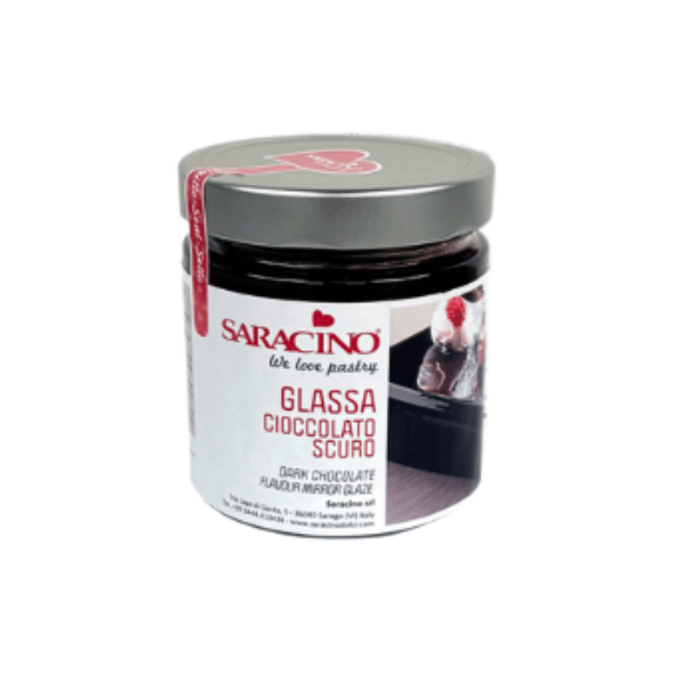 Glassa a specchio lucida al cioccolato fondente pronta all'uso 350 g