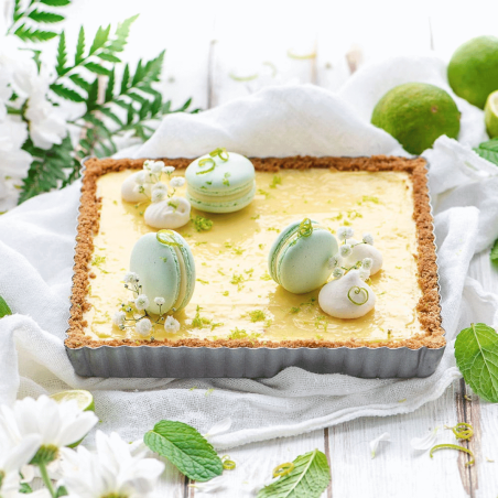 Teglia quadrata per torte con fondo removibile