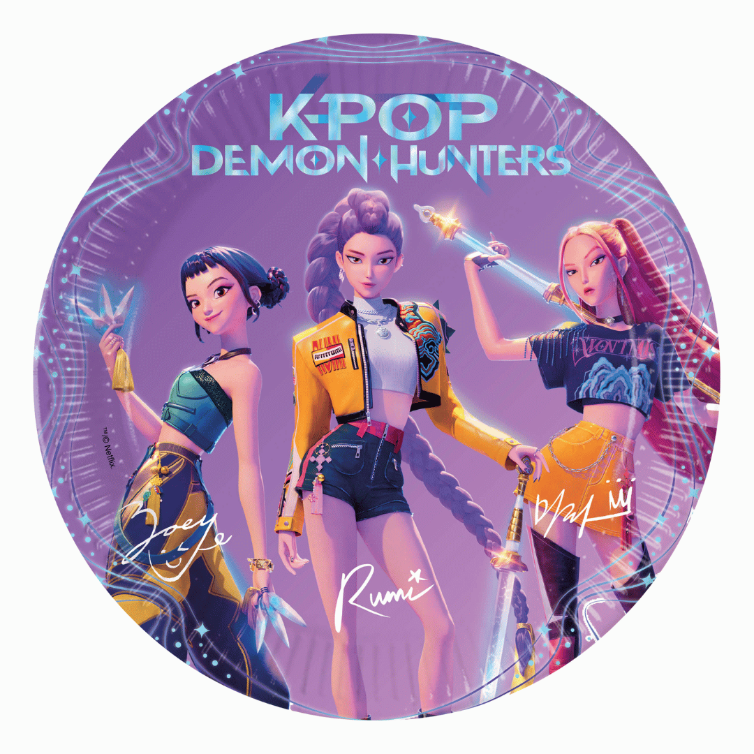 piatti di carta compleanno kpop demon hunter
