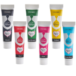 6 coloranti alimentari in tubo progel