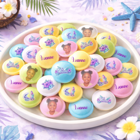 caramelle personalizzate a forma di disco volante tropicale Ohana