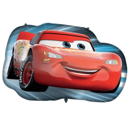 Palloncino gigante di compleanno a tema Cars con Saetta McQueen