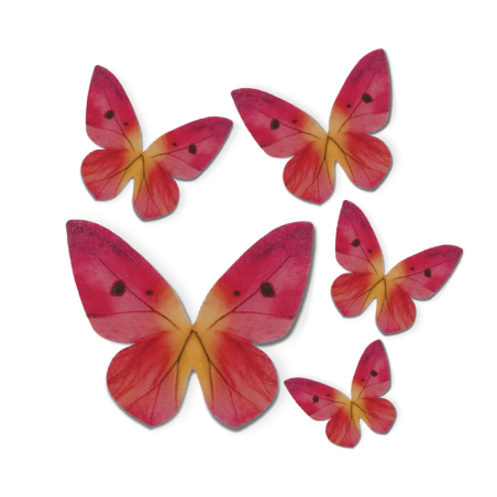 Decorazioni commestibili a forma di farfalla in ostia - set di 79 decorazioni commestibili
