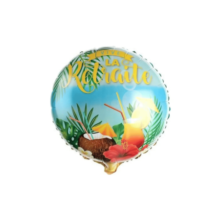 Palloncino Buon pensionamento in lamina 45 cm