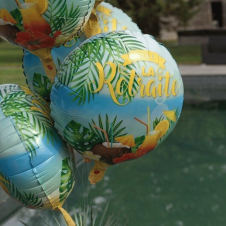 Palloncino Buon pensionamento in lamina 45 cm
