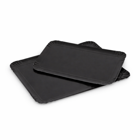 Vassoi per catering - neri - set da 2
