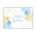 Foglio di zucchero A4 Happy Birthday