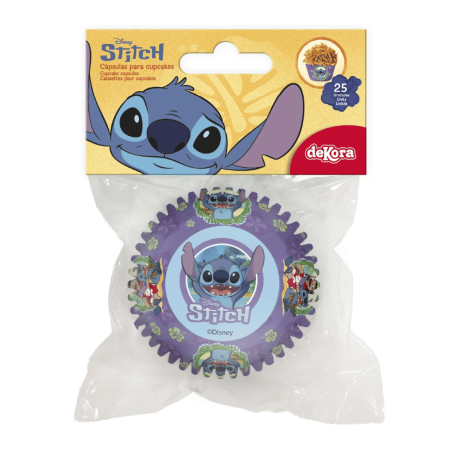 25 pirottini per cupcake Stitch di dekora