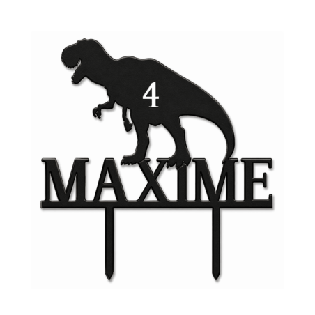 Topper per torta con dinosauro personalizzabile