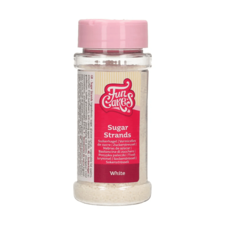 codette di zucchero bianche fine da funcakes