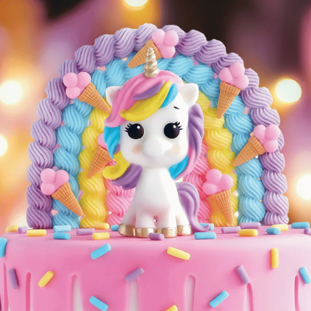 modellazione di unicorni in pasta di zucchero