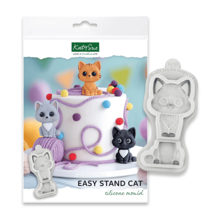 stampo in silicone per modellare un gatto