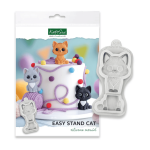 stampo in silicone per modellare un gatto