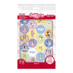Mini dischetto commestibile per cupcake e torte bluey