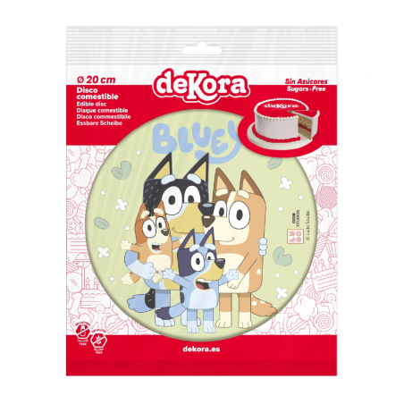 disco di wafer bluey da 20 cm