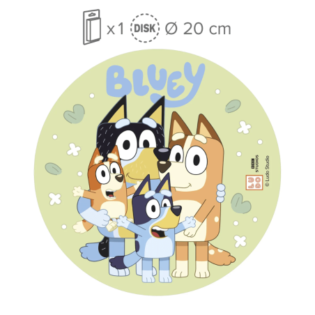 disco commestibile bluey 20 cm
