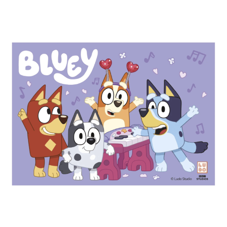 decorazione commestibile para torta bluey