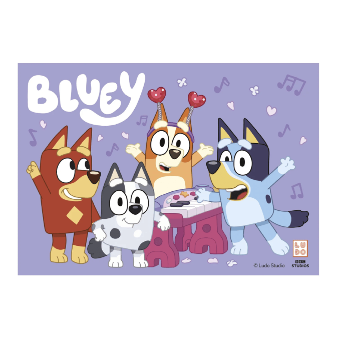 decorazione commestibile para torta bluey