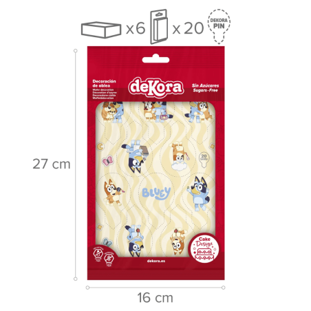 decorazioni commestibili per cupcake bluey