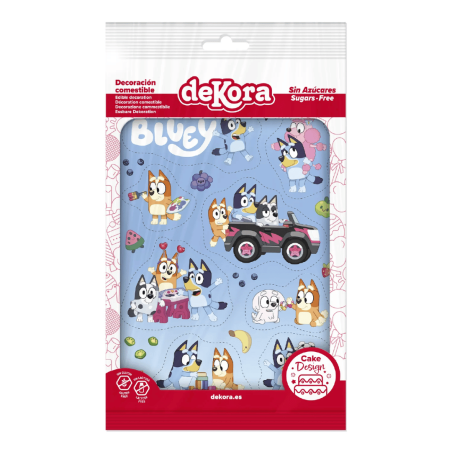 decorazioni commestibili per torta Bluey