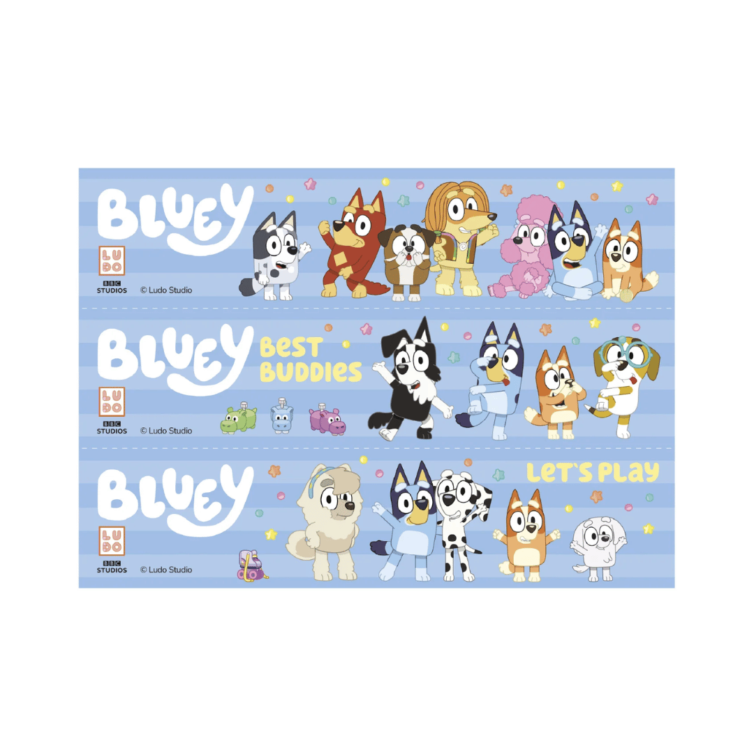 Bordo per torta Bluey: decorazione commestibile facile da realizzare