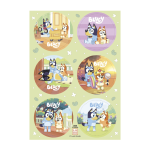 6 mini dischi in cialda para cupcakes Bluey