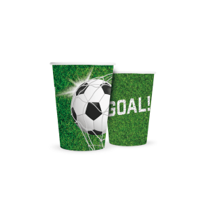 8 bicchieri da festa a tema calcio