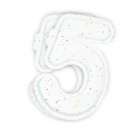 2 stampi in silicone per torte a forma di numero 5