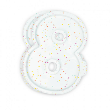 2 stampi in silicone per torte a forma di numero 8