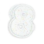 2 stampi in silicone per torte a forma di numero 8