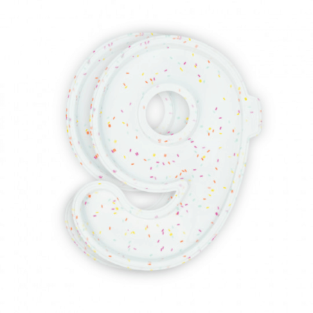 2 stampi in silicone per torte a forma di numero 9