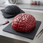 Idea per torta a forma di cervello per Halloween