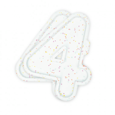 2 stampi per torte a forma di numero - numero 4