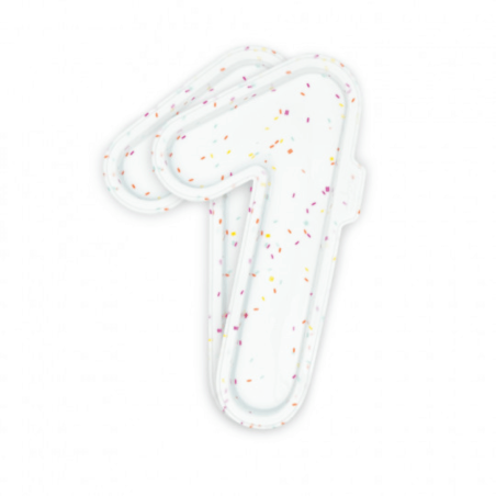 2 stampi in silicone a forma di numero per torte, numero 1