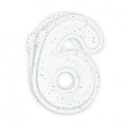 2 stampi in silicone per torte a forma di numero, numero 6