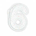 2 stampi in silicone per torte a forma di numero, numero 6