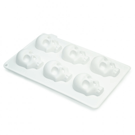 stampo per torte a forma di teschio in silicone 3D