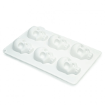 stampo per torte a forma di teschio in silicone 3D