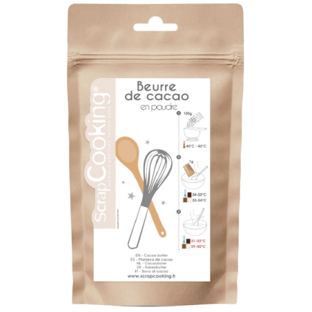 burro di cacao in polvere scrapcoal 80g