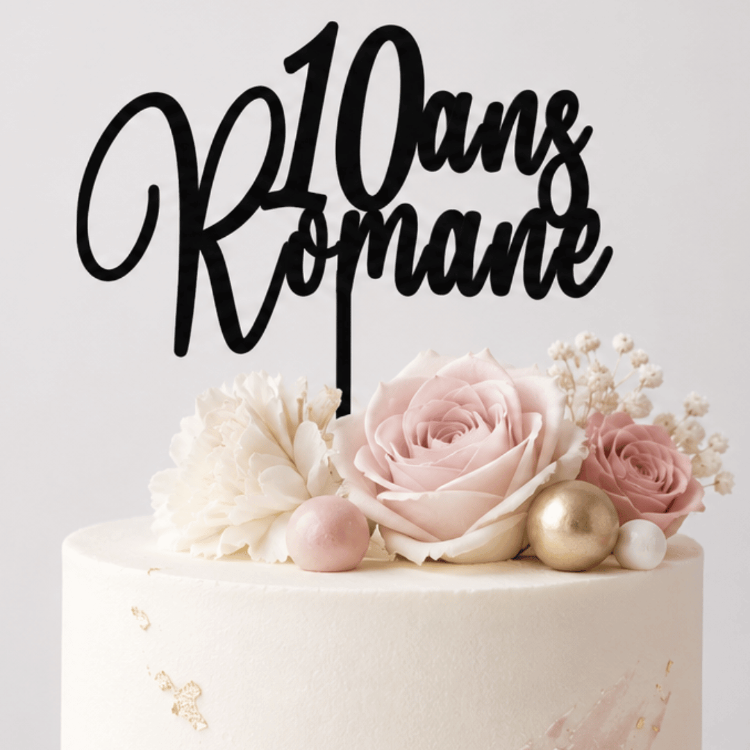Topper compleanno personalizzabile