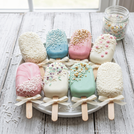 Piccole codette di zucchero bianche FunCakes 80g
