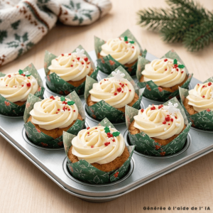 36 pirottini tulipano per muffin natalizi