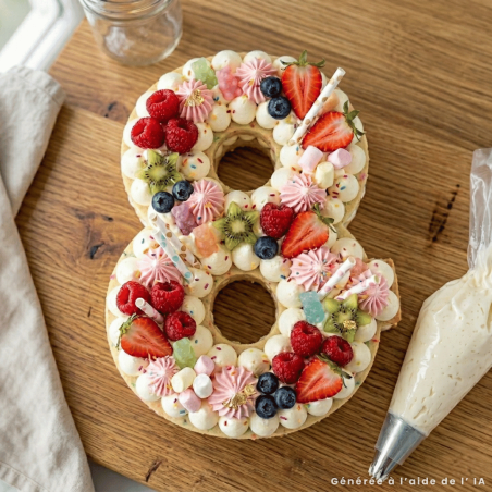 Stampi in silicone a forma di numero 8 per torte