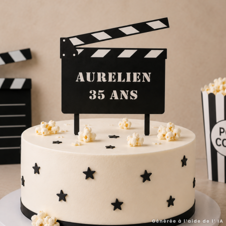 Cake Topper Cinema da personalizzare