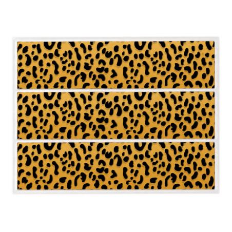 Contorno della torta commestibile leopardo