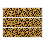 Contorno della torta commestibile leopardo