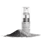 Spray glitterato argento grafite Sugarflair Colours per torte
