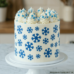 Stencil per torte fiocchi di neve Sweet Stamp