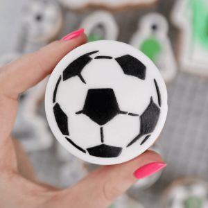 Stencil pallone da calcio per biscotti